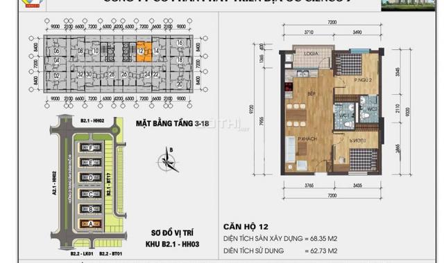 Sàn BĐS Mường Thanh: Bán hơn 50 căn hộ chung cư Thanh Hà Mường Thanh diện tích 47 - 83m2