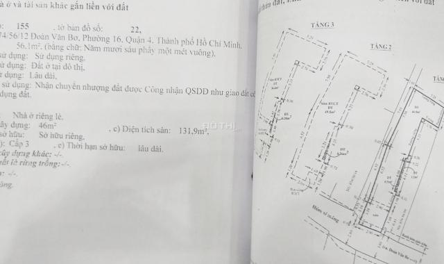 Cần bán nhà hẻm 58 Tôn Thất Thuyết, Quận 4