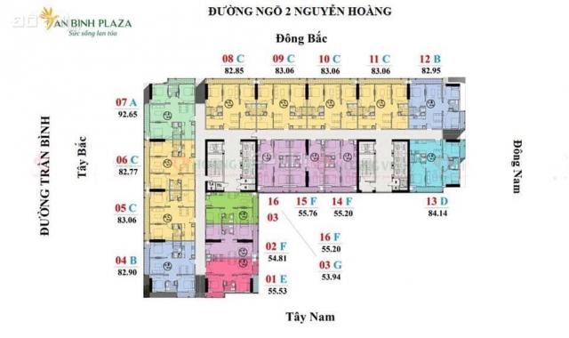 Ra hàng đợt cuối căn hộ An Bình Plaza - giá rẻ cạnh tranh. Chỉ từ 2.4 tỷ/căn 3PN