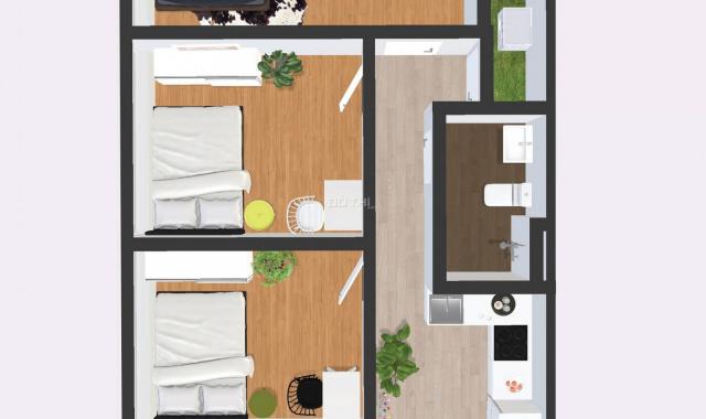 Căn thương mại 67m2 3PN, Topaz Home 2, Q9, thanh toán chỉ 1.368 tỷ