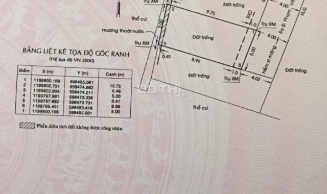 Bán lô đất hẻm 380/62 Phạm Văn Chiêu, P9, DT 5x11m. Hẻm ô tô giá 3 tỷ 780tr