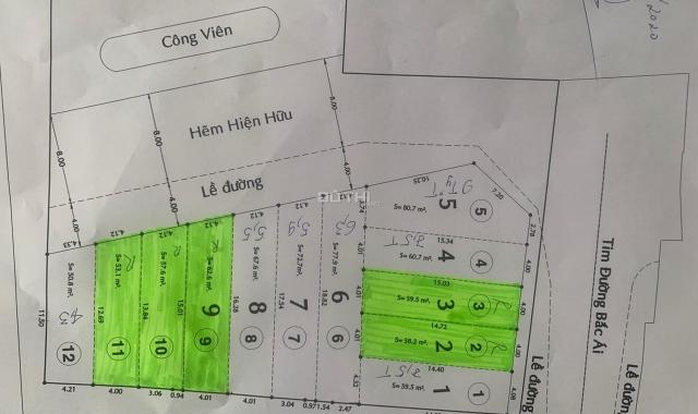 Bán gấp 4 lô cuối hẻm 16m đường Bác Ái, P. Tân Thành, Q. Tân Phú: 78 tr/m2 giá mùa covit
