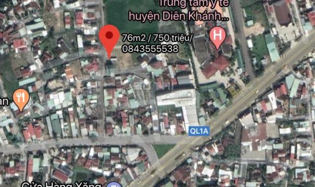 Bán đất trung tâm huyện Diên Khánh, mặt tiền đường 16m dân cư đông, giá rẻ