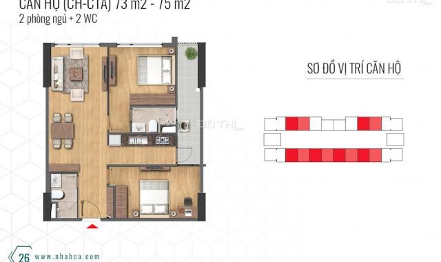 Chỉ 700tr đồng sở hữu căn 74m2 nhận nhà ở luôn khi mua căn hộ