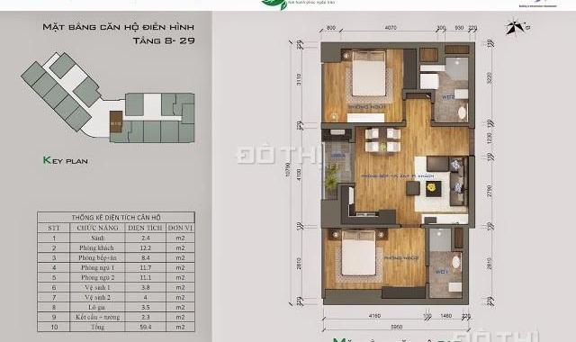 Chính chủ CH 60m2 - 80m2, 2PN, 2VS CC 99 Trần Bình muốn bán gấp để lại full đồ, LH 0916295444