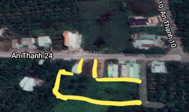 Bán đất mặt tiền An Thạnh 24, hai mặt tiền thành phố Thuận An Bình Dương, đường nhựa 7 mét