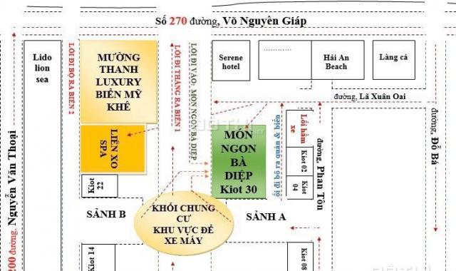 Bán ki ốt mặt tiền Mường Thanh Luxury Sơn Trà giá rẻ thích hợp kinh doanh