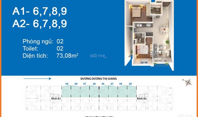 Cần bán căn hộ DT 73 m2 tầng 8 giá thấp LH ngay để được tư vấn