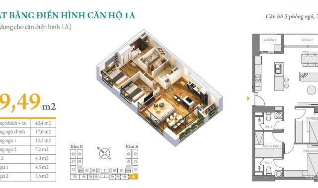 Khách hàng tin tưởng gửi bán lại một số căn hộ diện tích 54m2, 75m2, 89m2 dự án Anland Complex