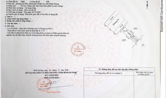 Đất trung tâm TP. Thuận An, BD giá rẻ hơn thị trường, mặt tiền lớn