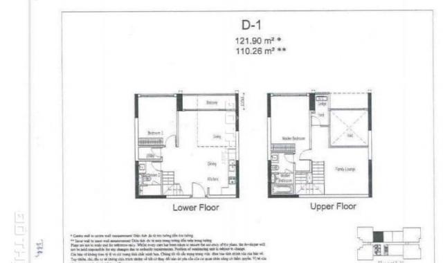 Cho thuê căn hộ thông tầng 3PN, 122m2, nội thất sang chảnh tại Estella Heights tháp T3