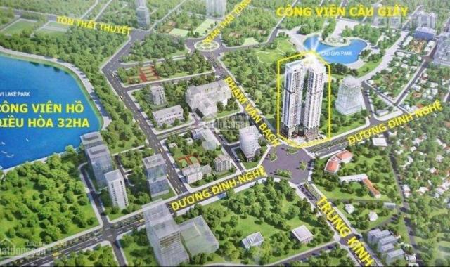 Cần bán căn hộ view công viên Cầu Giấy 3PN, 96m2 full nội thất. LH 0961881822