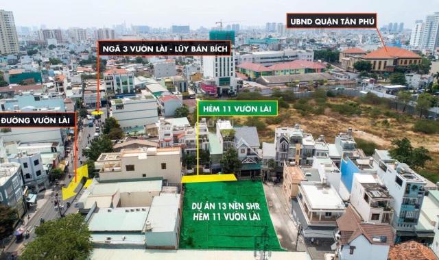 Bán gấp đất có nhà nát hẻm 6m đường Vườn Lài, P.Phú Thọ Hòa, Tân Phú, 228m2, giá 72 tr/m2 có bán lẻ