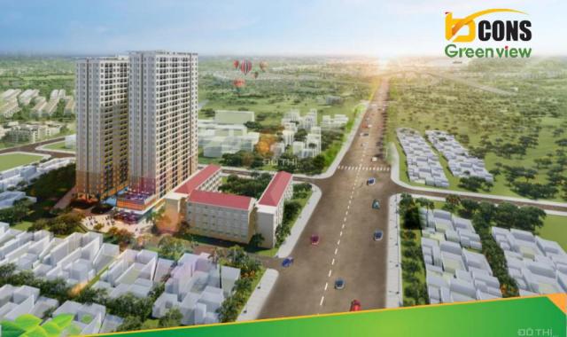 Căn hộ Bcons Green View LK ngay siêu thị BigC TP.Dĩ An, chỉ với 500 triệu sở hữu ngay căn 2PN