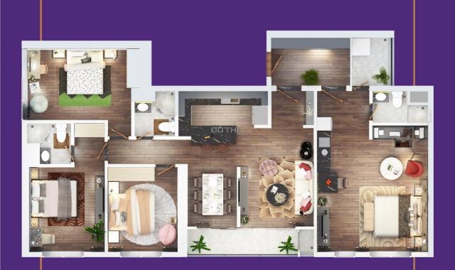 Bán căn hộ chung cư tại Phường La Khê, Hà Đông, Hà Nội diện tích 74m2, giá 23 tr/m2