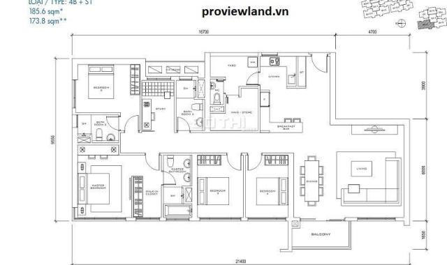 Căn hộ 4 phòng ngủ full nội thất sang trọng cần bán gấp tại Quận 7 Riviera Point