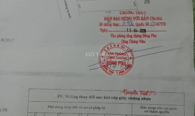 Bán đất tại Đường Phạm Ngọc Thạch, Xã Tân phú, Đồng Phú, Bình Phước diện tích 190m2, giá 480 triệu