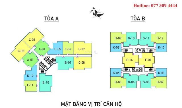 Suất ngoại giao chung cư La Casta Văn Phú Hà Đông 2PN tầng 16. LH: 0773094444