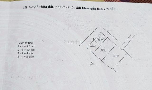 Hàng hiếm, bán gấp mảnh đất lô góc DT: 31.25m2 tại Thạch Bàn, Long Biên, HN, vị trí đẹp, giá 1.2 tỷ