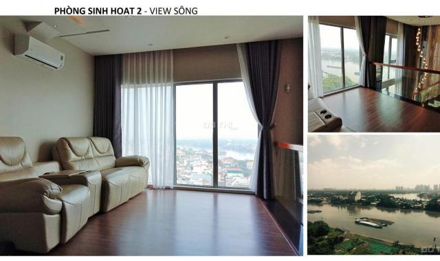 Bán nhanh Duplex 140m2 Opal Riverside view sông Sài Gòn, nội thất cao cấp