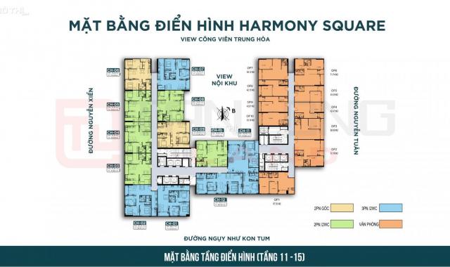 3.4 tỷ sở hữu căn hộ 3PN tại Harmony Square CK 3% hoặc vay LS 0%, full nội thất ngoại