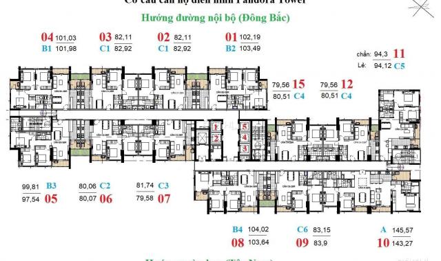 Bán chung cư Pandora Thanh Xuân, 102m2, căn góc, tầng trung, giá 31 tr/m2