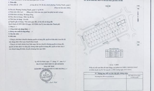 Mở bán biệt thự nhà vườn Đông Tăng Long Q9 chỉ 45tr/m2, thanh toán trong 18 tháng, PKD: 0934052809