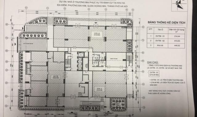 Bán sàn thương mại, kiot chung cư X2 Đại Kim, Hoàng Mai