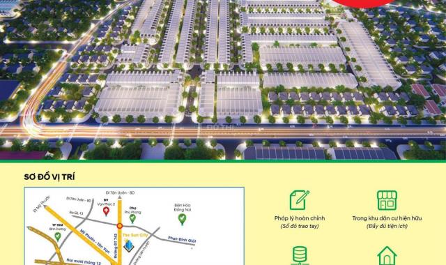 Mở bán dự án Sun City - Thuận An, BD chỉ cần TT 300 triệu có sổ hồng riêng từng nền