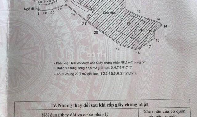 Chính chủ bán nhà phân lô ngõ 121 Kim Ngưu, Hai Bà Trưng DT 58m2 x 5 tầng mới giá 3.1 tỷ sân riêng