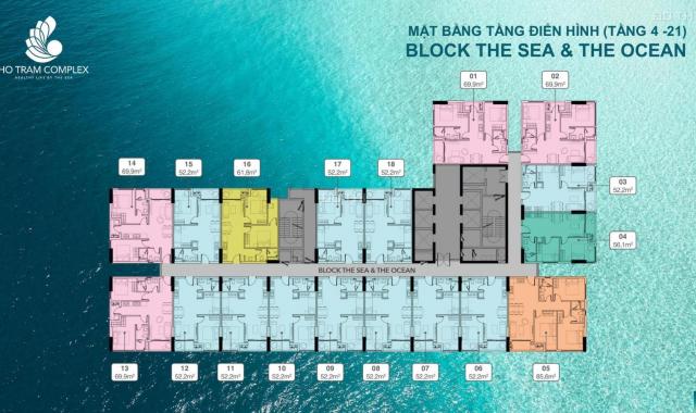 Bán căn hộ rẻ bất ngờ sát biển đầu tiên được sử dụng lâu dài chỉ 1 tỷ 590 triệu tại Hồ Tràm
