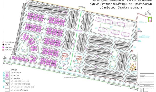 Đất mặt tiền N8 khu dân cư Bình Nguyên, diện tích: 5x20 (100m2)