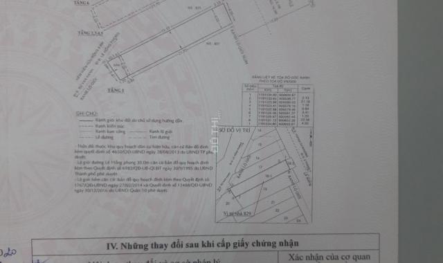 Hạ giá! Nhà 2 mặt tiền số 829 Lê Hồng Phong, DT 4x22,5m (97.8m2) XD trệt 5 lầu + thang máy 36 tỷ