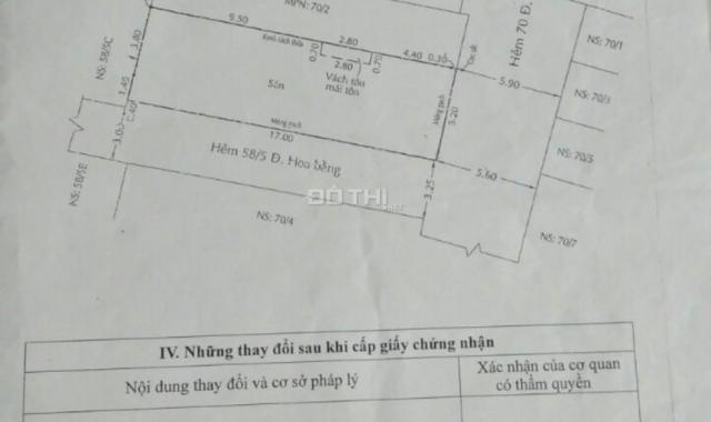 Đất chính chủ bán HXH đường Hoa Bằng, DT: 5x17m giá 6 tỷ Q. Tân Phú