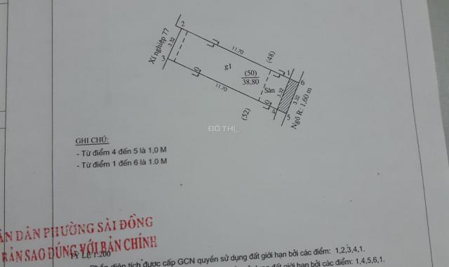 Bán nhà 4 tầng 42m2, bìa đỏ 38.8m2 phố Vũ Xuân Thiều, Sài Đồng, Long Biên, MT: 3.4m, dài: 12.9m