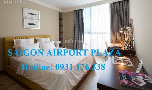 Cho thuê căn hộ 2PN Sài Gòn Airport Plaza 95m2, đủ nội thất, 16 triệu/tháng. LH 0931.176.338