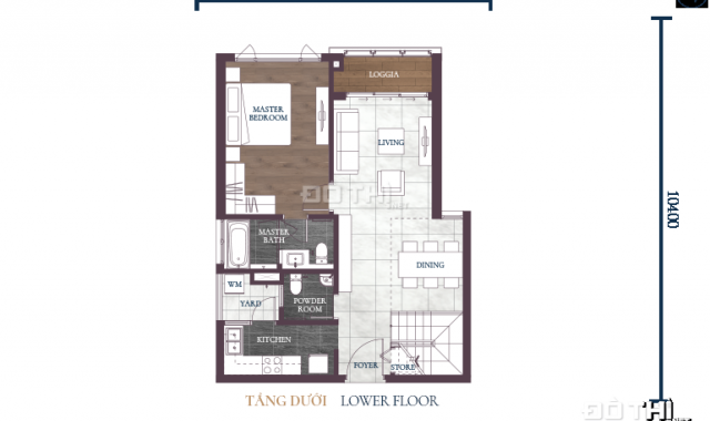 Chính chủ muốn bán nhanh căn hộ duplex 2 phòng ngủ thô 102m2 để mua nhà cho con bên Canada