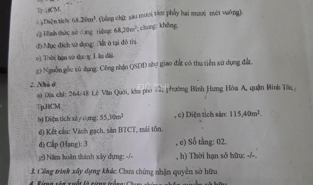 Nhà chính chủ kẹt tiền cần bán gấp trong tuần mặt tiền chợ Lê Văn Quới