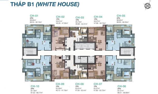 Không đủ tài chính nhận nhà cần bán gấp căn hộ Sunwah Pearl White House 02 1PN 53m2, giá 3.65 tỷ