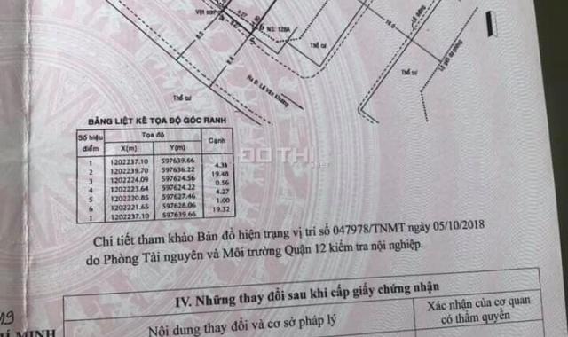 Bán lô đất mặt tiền Hiệp Thành 35. Giá 5 tỷ 500 tr, DT công nhận 86 m2