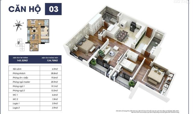 Chính sách ưu đãi tháng 7, chỉ đóng 20% nhận CH 3PN 143m2 ở ngay, ngân hàng hỗ trợ lãi suất 0%