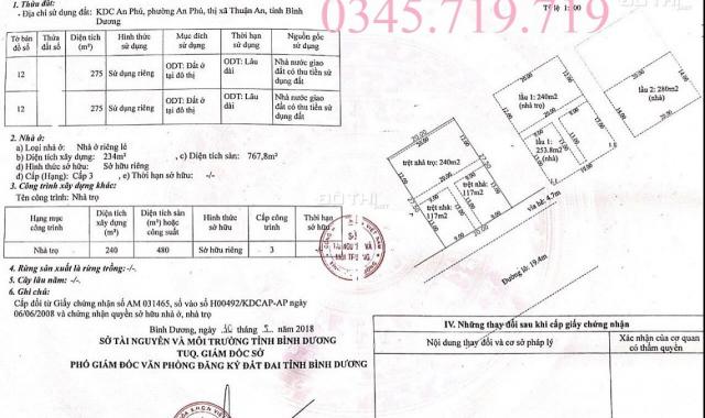 Chính chủ bán nhà đất 550m2, full thổ cư Tp. Thuận An, đang cho thuê tháng 200tr