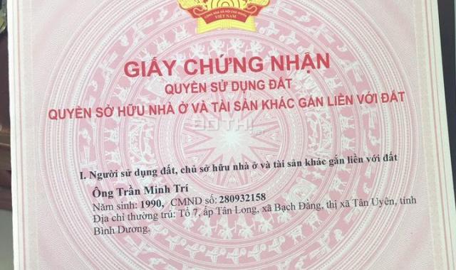 Chính chủ bán đất TDC 100m2, Tân Uyên, Bình Dương, gần TP Biên Hòa