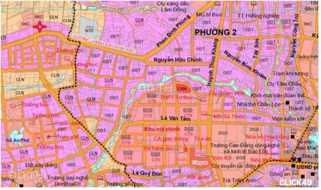 Cho thuê nhà mặt tiền 7m X 90m, nút giao thông Phan Đình Phùng + Nguyễn Tri Phương, TP. Bảo Lộc