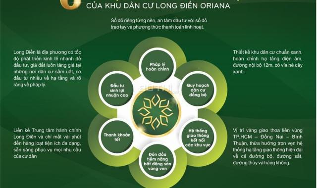 Bán đất tại dự án Long Điền Oriana, Long Điền, Bà Rịa Vũng Tàu diện tích 120m2, giá 860 triệu