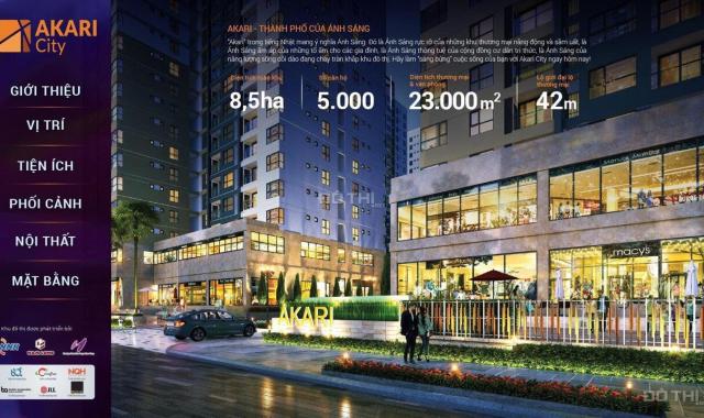 Bán căn hộ Akari City, Nam Long giá bán 2,120 tỷ bao mọi chi phí. LH: Lan Anh 0906947978