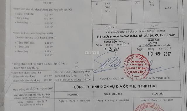 Bán nhà cấp 4 - P8, Quang Trung, Gò Vấp, 38.2m2, giá 3 tỷ 2 có TL
