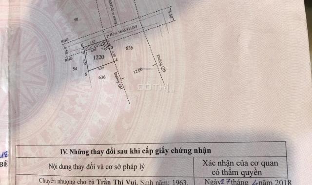 Lô góc đường 12m, DT: 7m x 9m hẻm 1806 Huỳnh Tấn Phát, TT Nhà Bè. Giá 2.85 tỷ