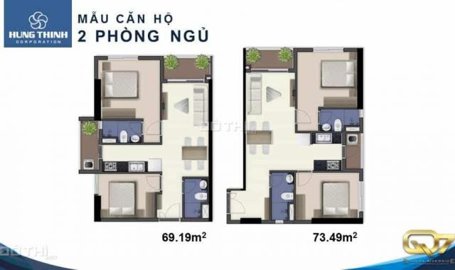 Bán CH Saigon Riverside Complex Q7 67m2, 2PN, giá 2,060 tỷ, nội thất cao cấp, LH 0938011552