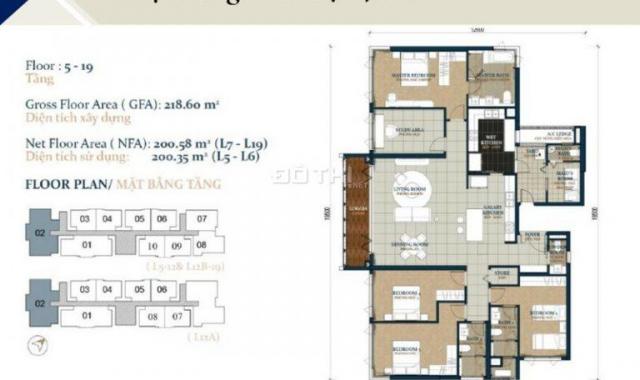 Somerset Feliz en Vista cần bán căn hộ 4PN, 218.6m2, chiết khấu 2% tặng gói nội thất, 19.96 tỷ